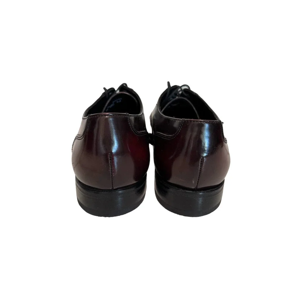 NWOT Florsheim Size EU‎ 41 (US 8) Brown Burgundy Leather Oxfords Dress Shoe